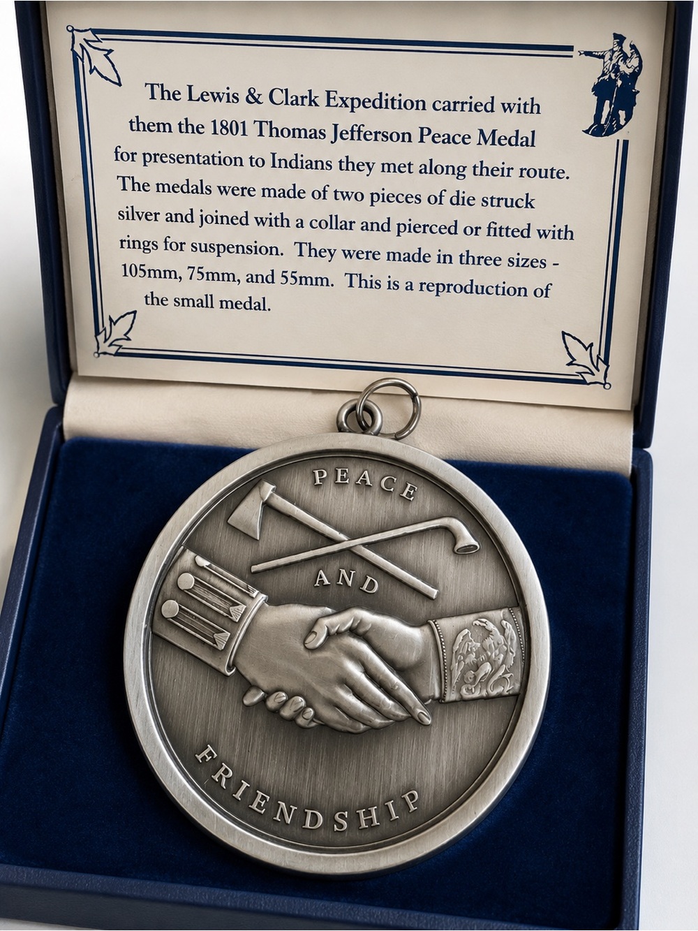 Peace and Friendship Reproduction Thomas Jefferson Medal
